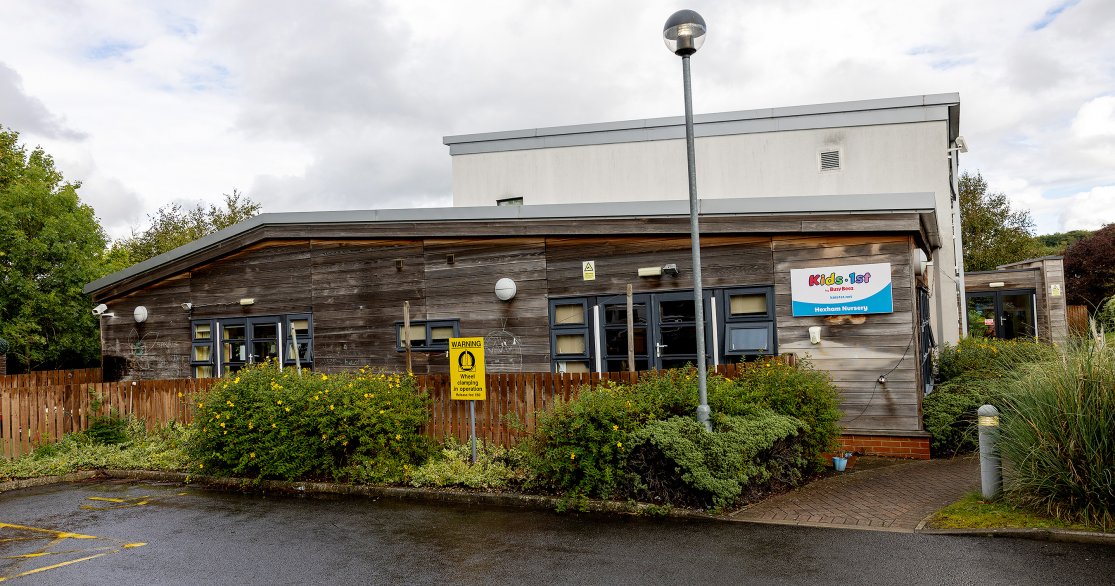 External perspective of Hexham Kids 1st nursery by Busy Bees