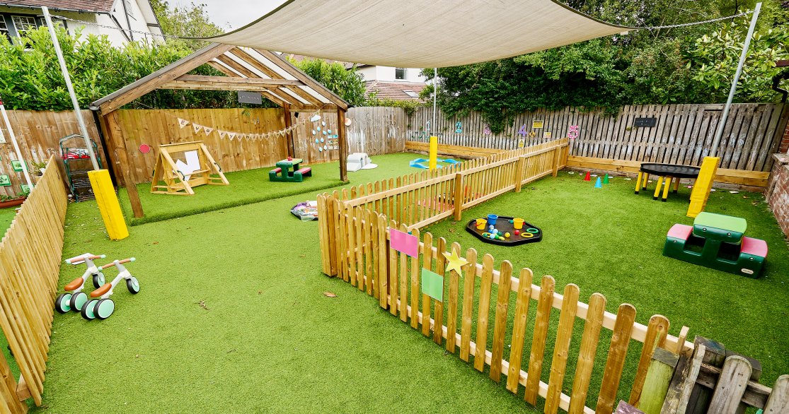 Outdoor playing area Garden at Busy Bees Cornwall Road